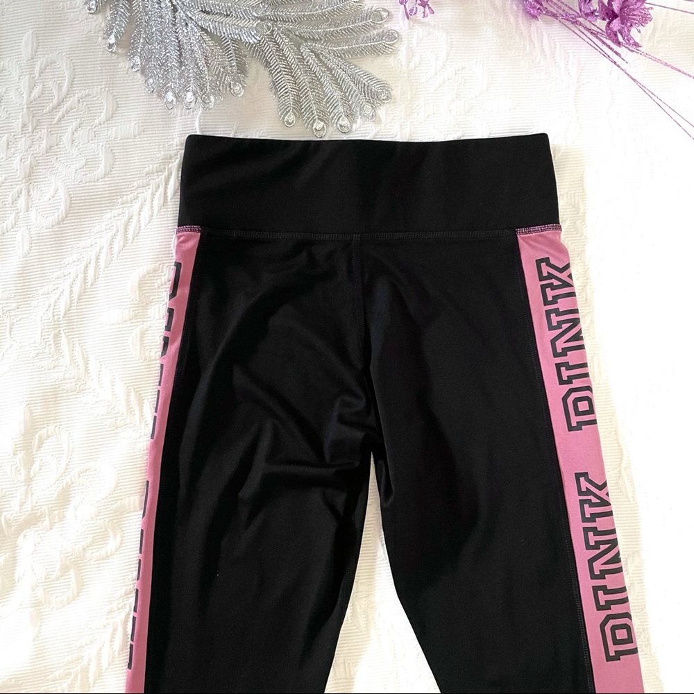 vs pink | blush pink mesh side panel logo ultimate legging workout set (2/2) - Picture 7 of 8